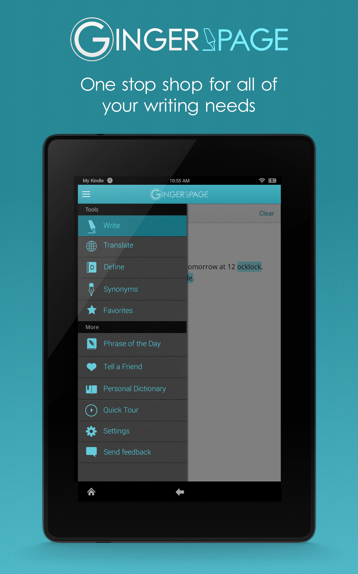 Ginger Page – Writing Compass, Translator & Dictionary - App